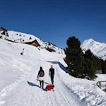 Rodelwanderung zur Getrumalm