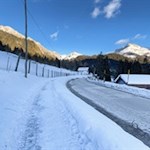 Zuletzt führt der Naturerlebnisweg die Straße entlang