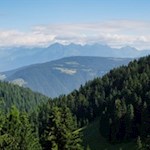 Ausblick von der Spisser Alm auf die Pfunderer Berge