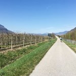 Am südlichsten Punkt der Radtour bei Kurtinig