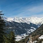 Blick ins verschneite Pflersch